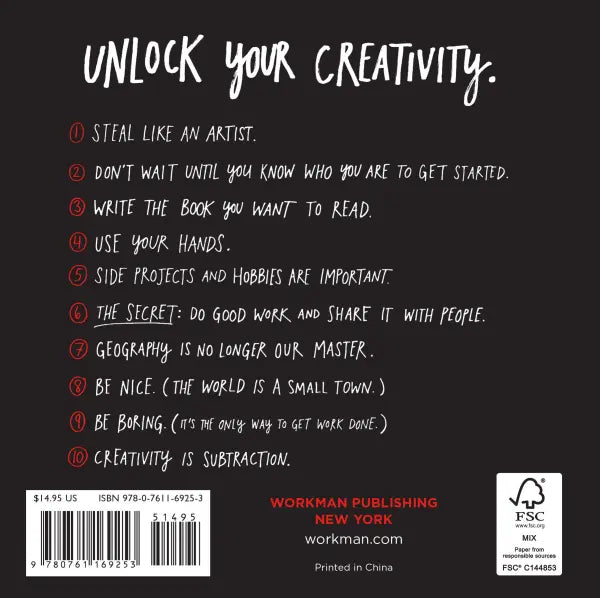 Steal Like an Artist: 10 Things Nobody Told You About Being Creative-Books-The Poetry Pharmacy