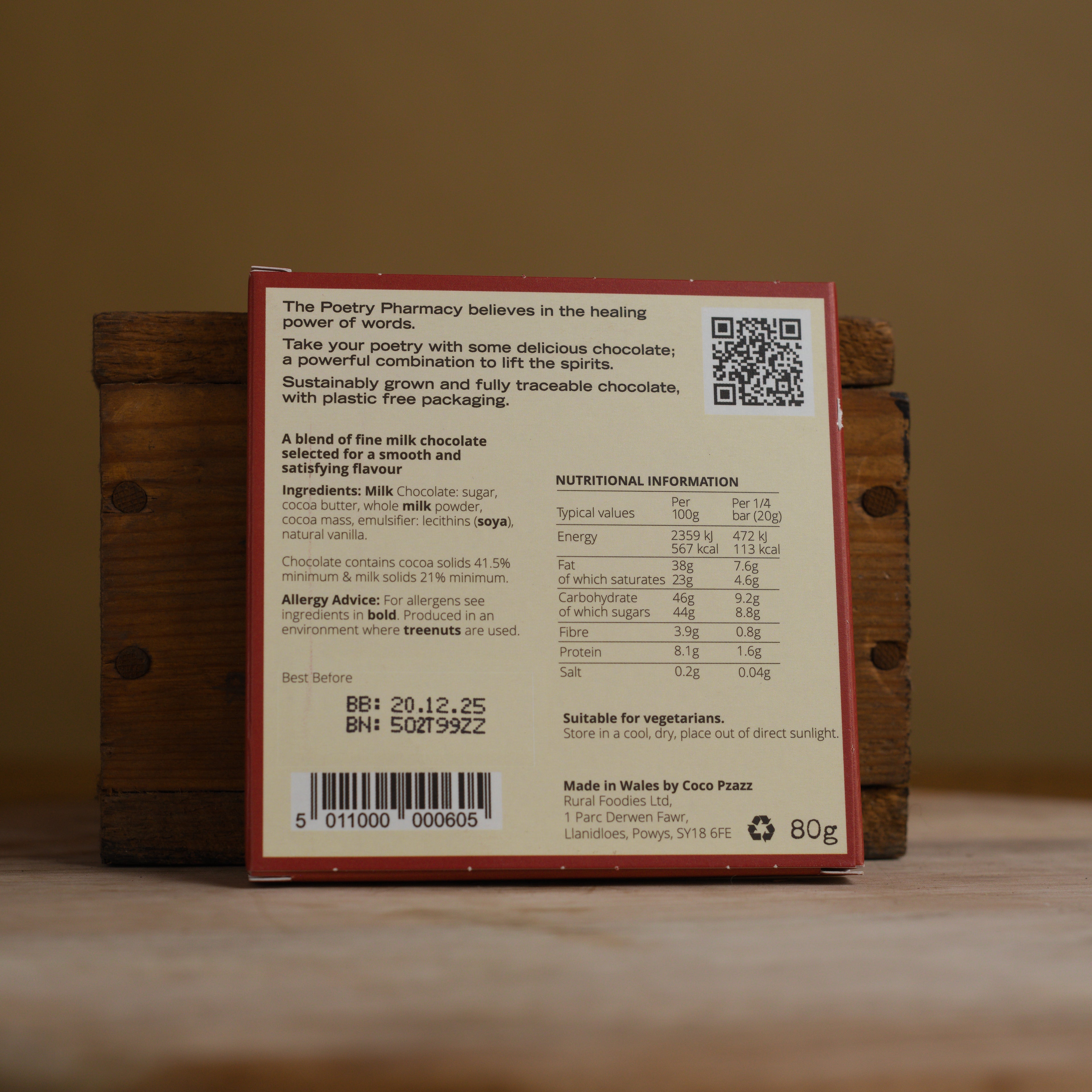 Poetry Pharmacy Chocolate: First Aid-The Poetry Pharmacy