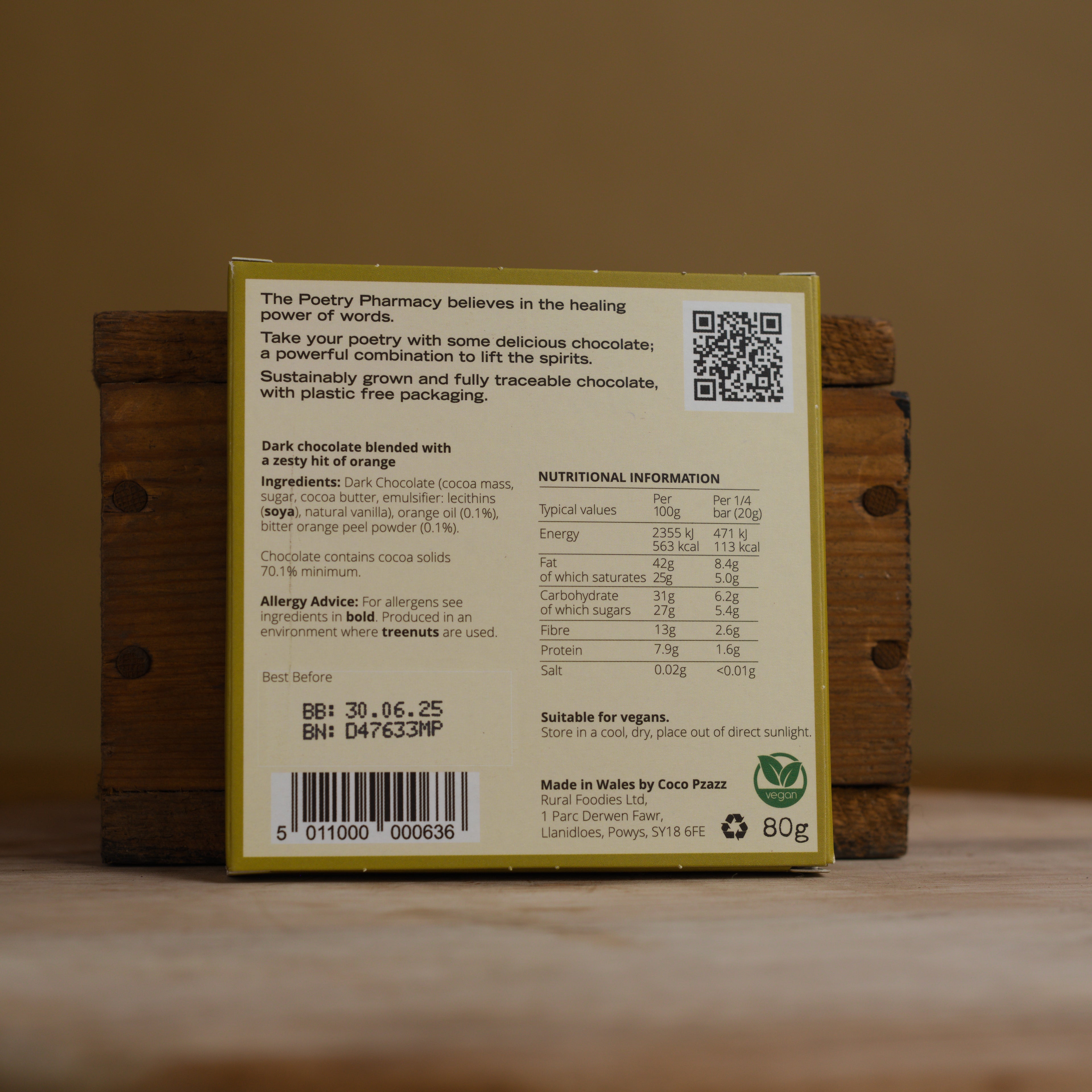 Poetry Pharmacy Chocolate: Inspiration-The Poetry Pharmacy