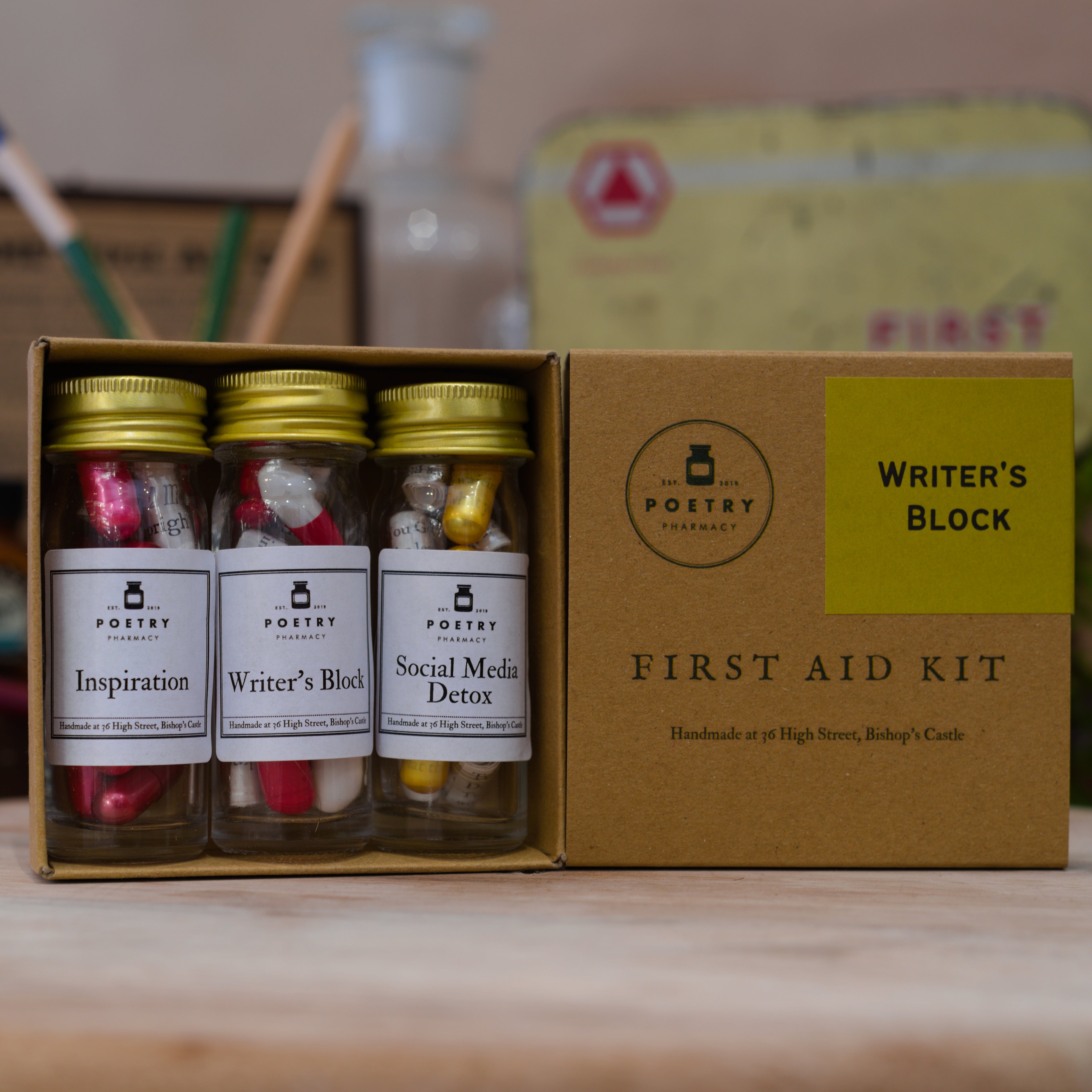 First Aid Kit - Writer's Block-The Poetry Pharmacy