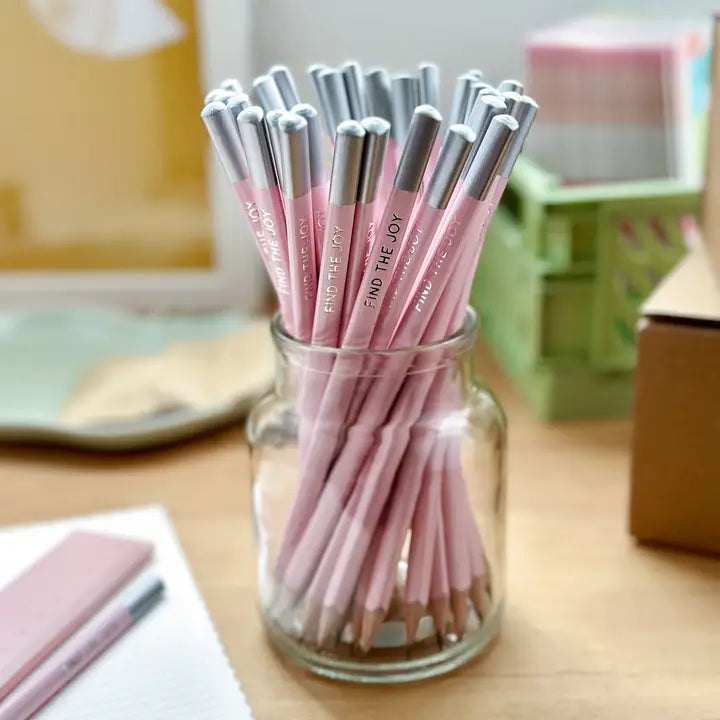 Find the Joy - pack of five pencils-Stationery-The Poetry Pharmacy