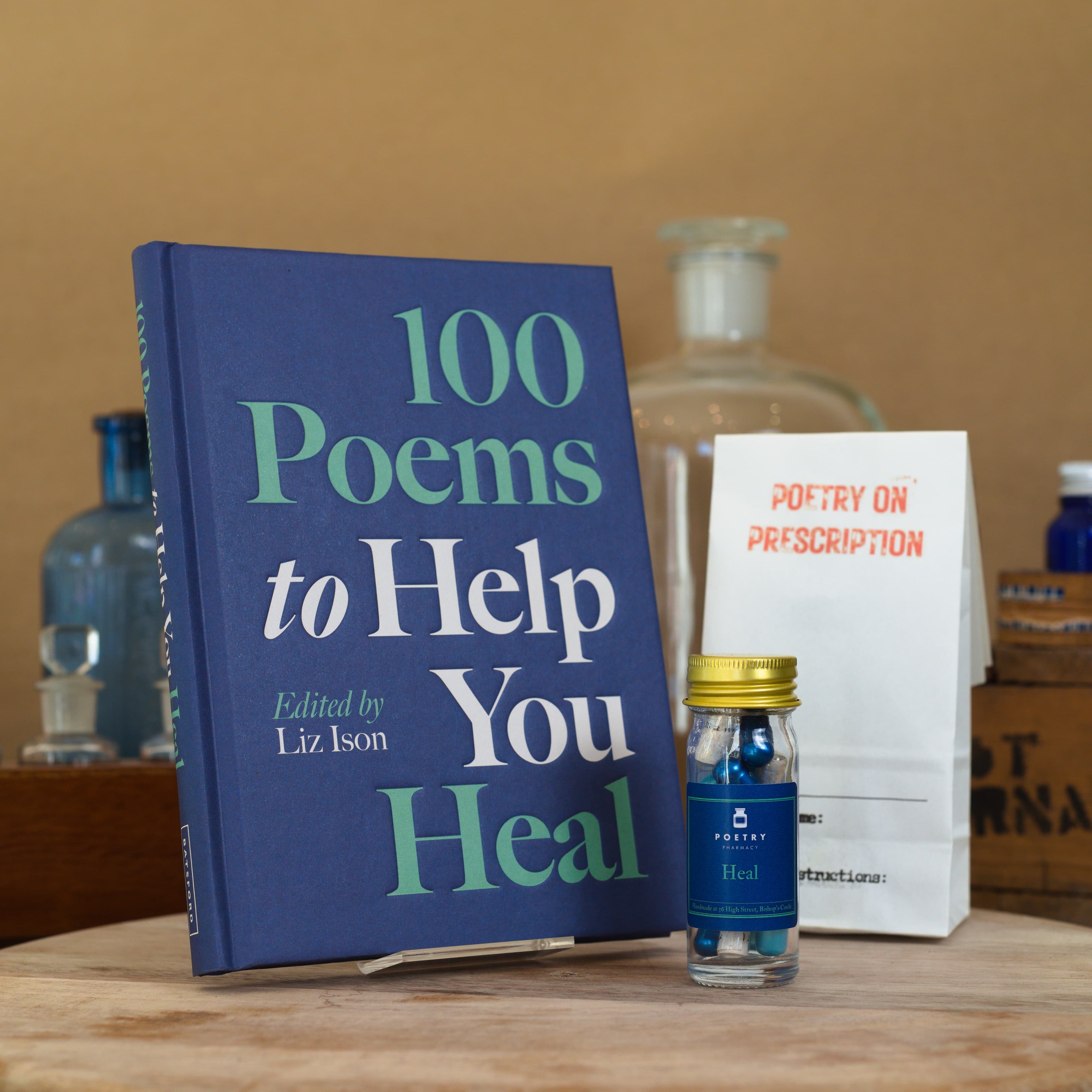 100 Poems to Help You Heal - Book + Pill Bottle bundle-The Poetry Pharmacy