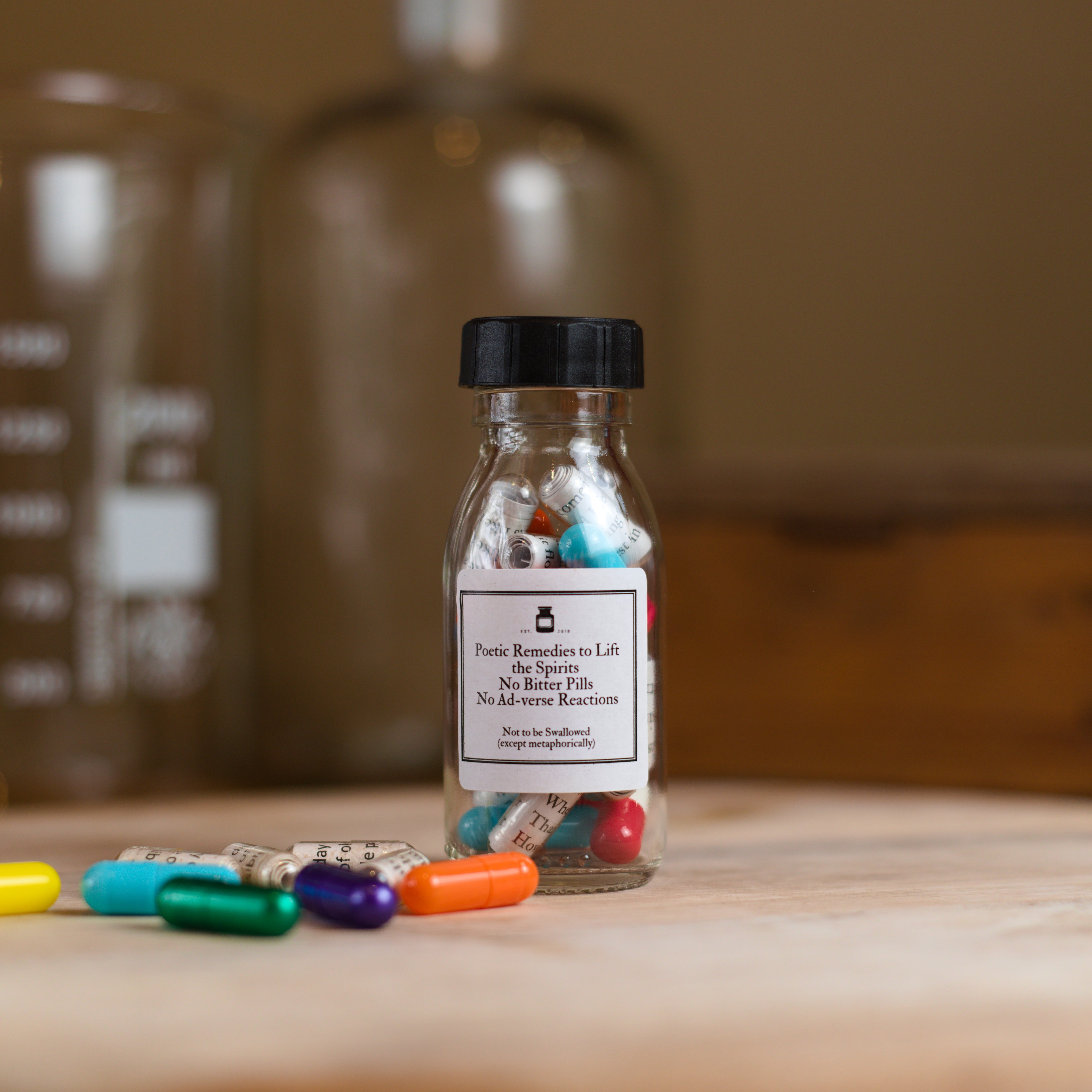 Happy Pills (Large)-The Poetry Pharmacy