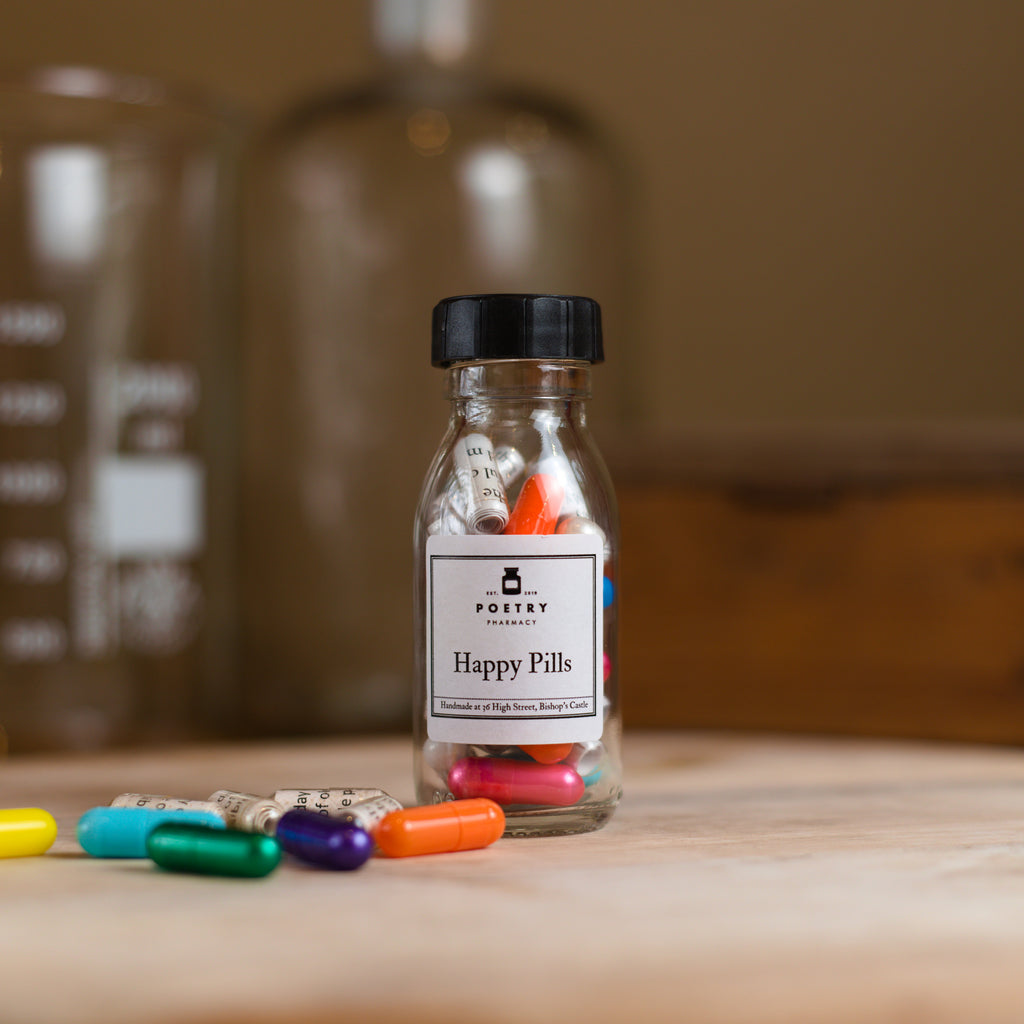 Happy Pills (Large) – The Poetry Pharmacy