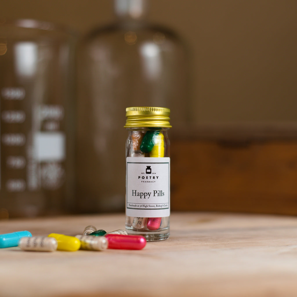 Happy Pills (small) – The Poetry Pharmacy