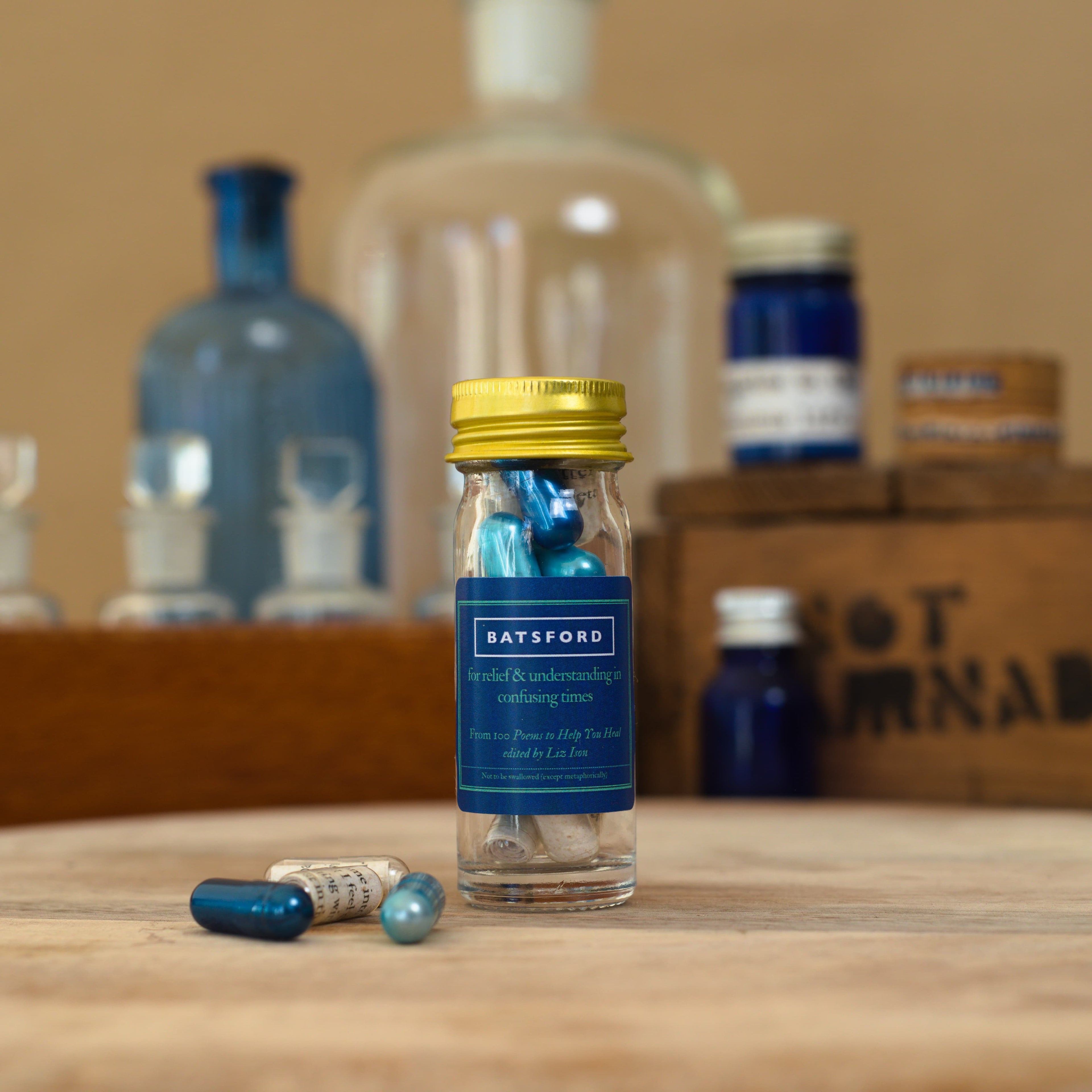 Heal Pills-Small Pill Bottle-The Poetry Pharmacy