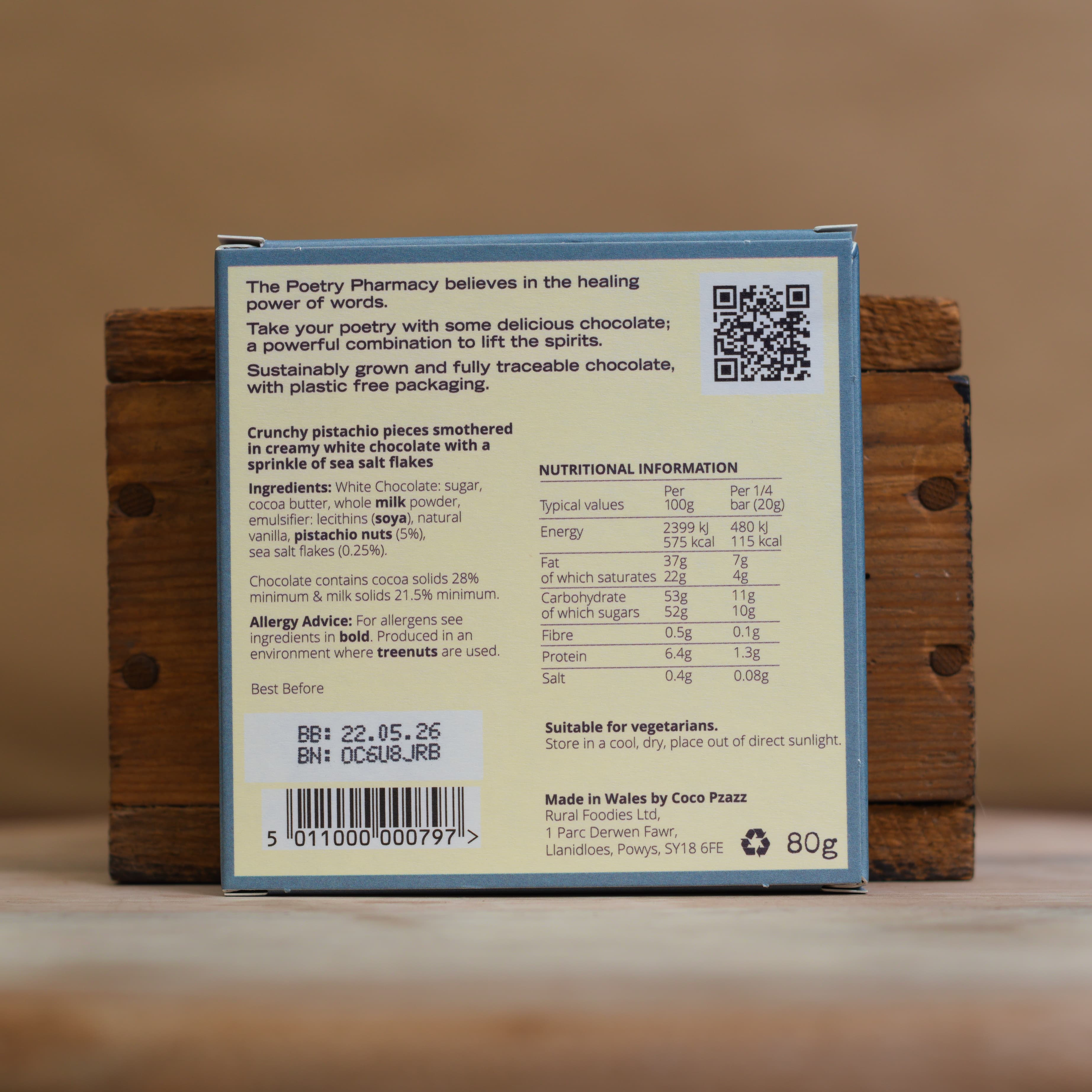 Poetry Pharmacy Chocolate: Joy