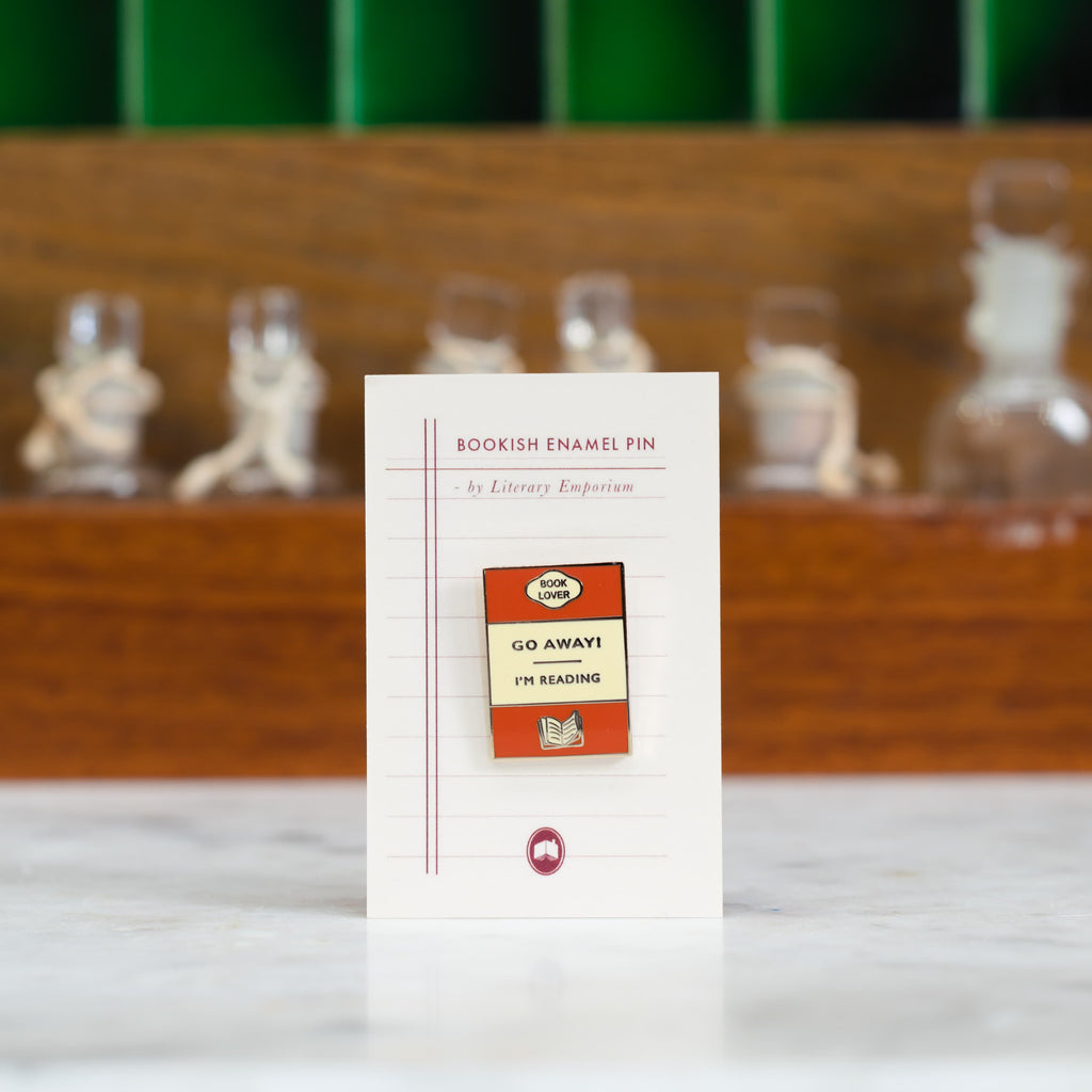 "Go Away I'm Reading" Book Lover Enamel Pin Badge