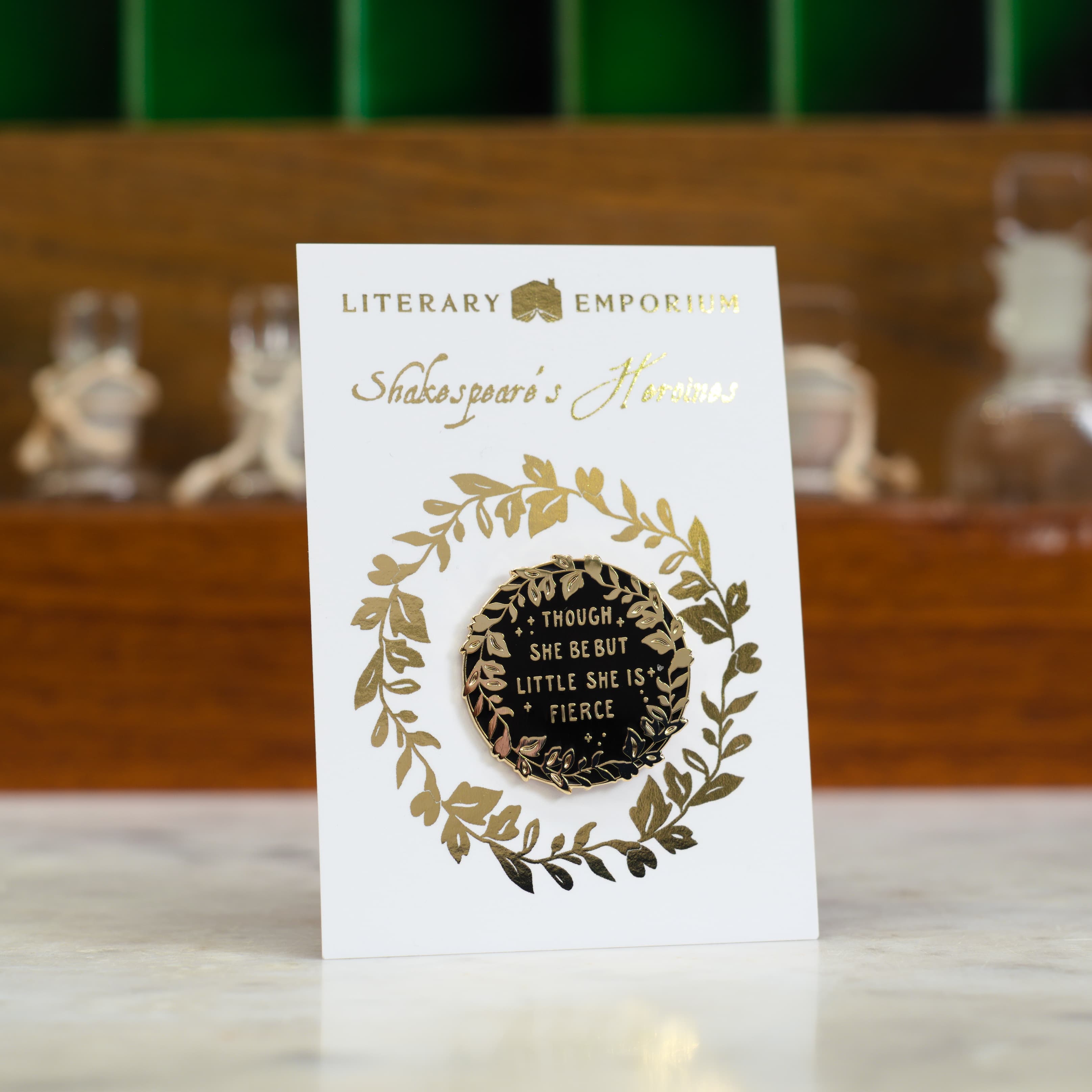 Hermia 'Little but Fierce' Enamel Pin - Shakespeare's Heroines Collection