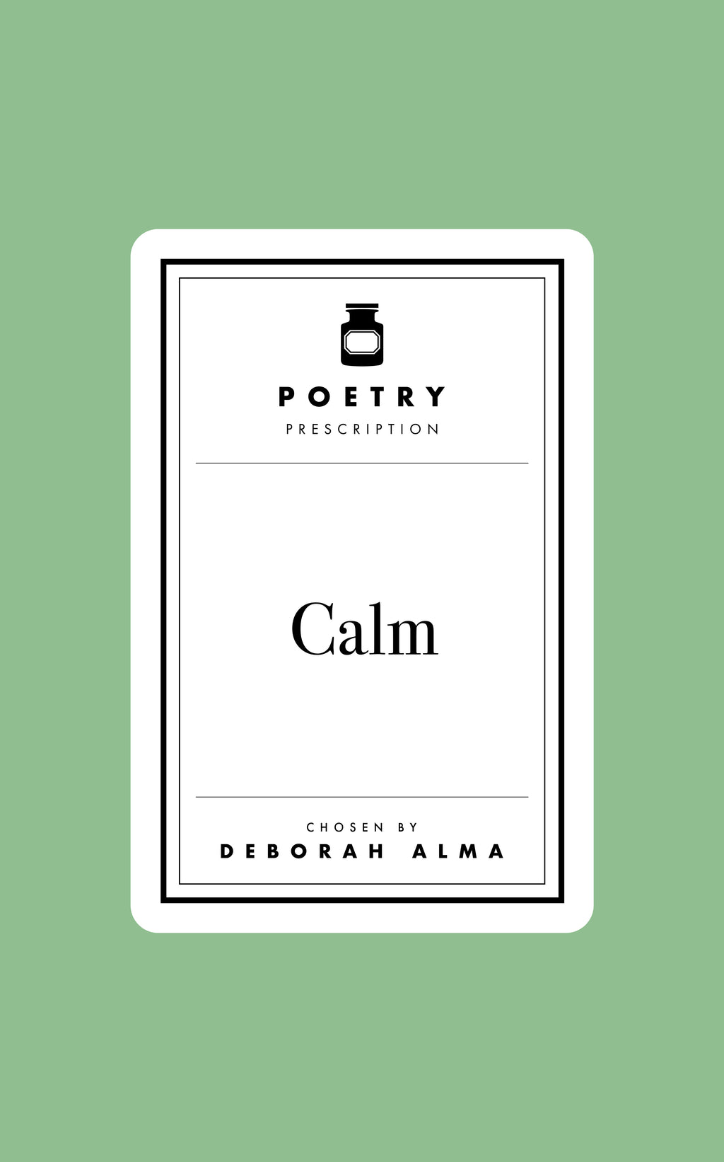 Poetry Prescription: Calm-Books-The Poetry Pharmacy