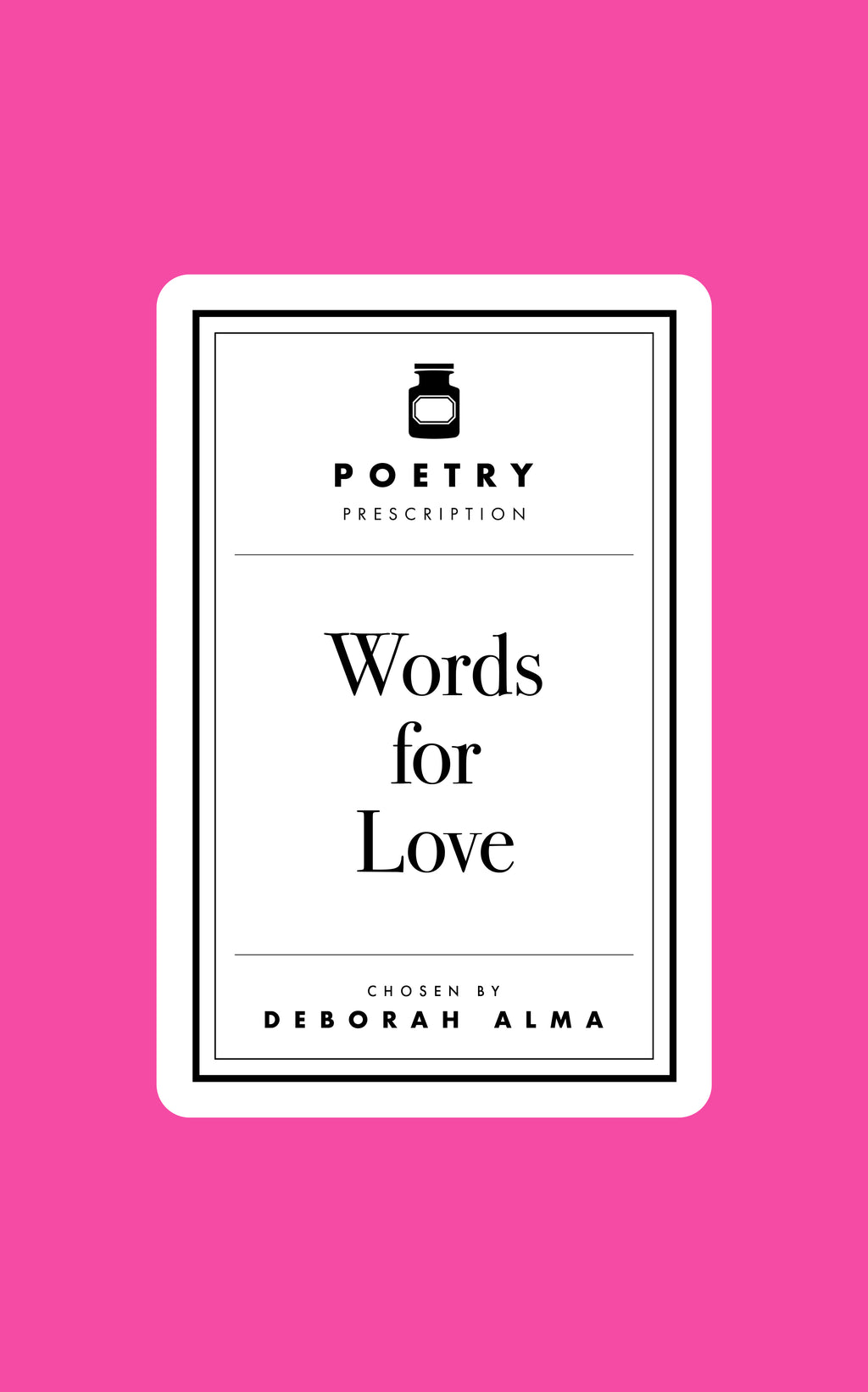 Poetry Prescription: Words for Love-Books-The Poetry Pharmacy