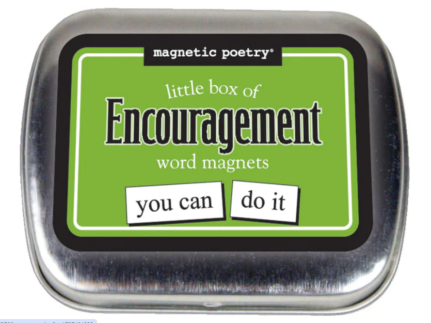 Magnetic Poetry Kit - Little Box of Encouragement Word Magnets