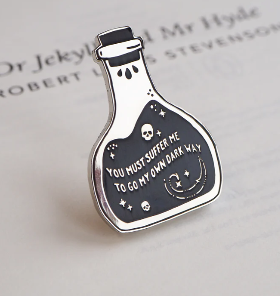 Dr Jekyll and Mr Hyde Potion Pin  Badge - Gothic Collection