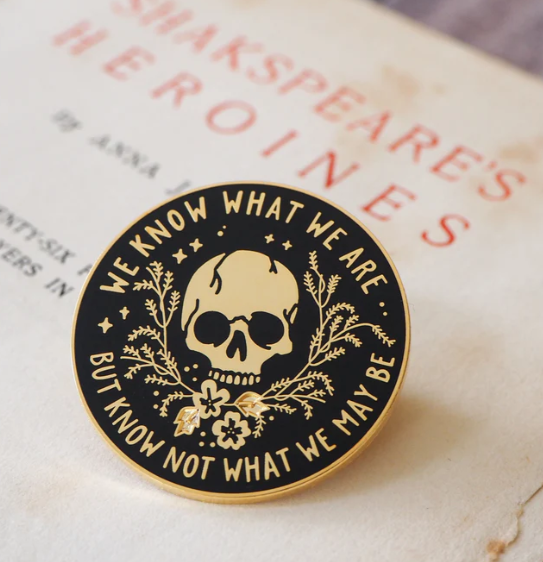 Ophelia Enamel Pin - Shakespeare's Heroines Collection