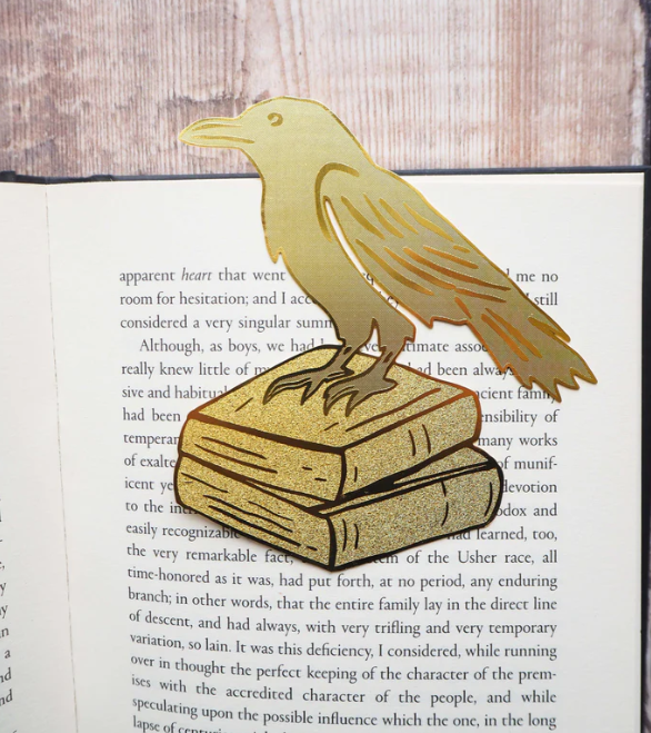 Raven Brass Bookmark