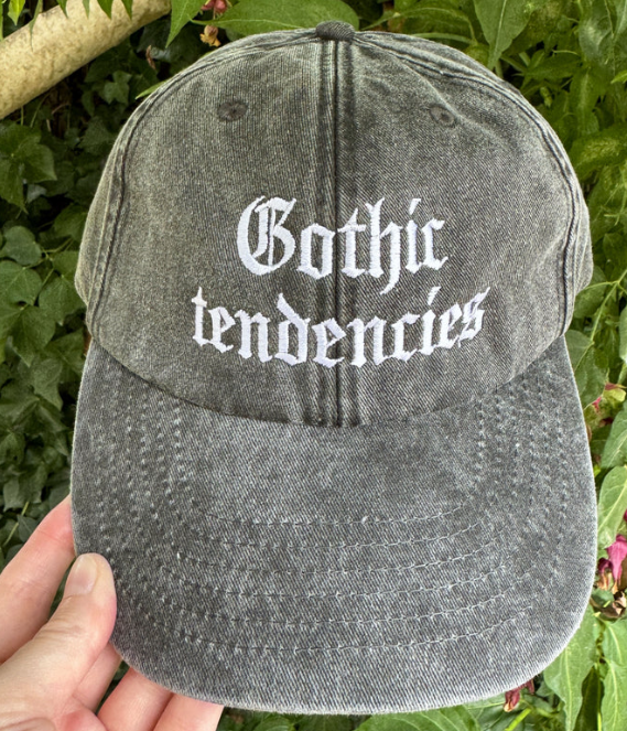 Gothic Tendencies Embroidered Hat - Vintage Black Cap