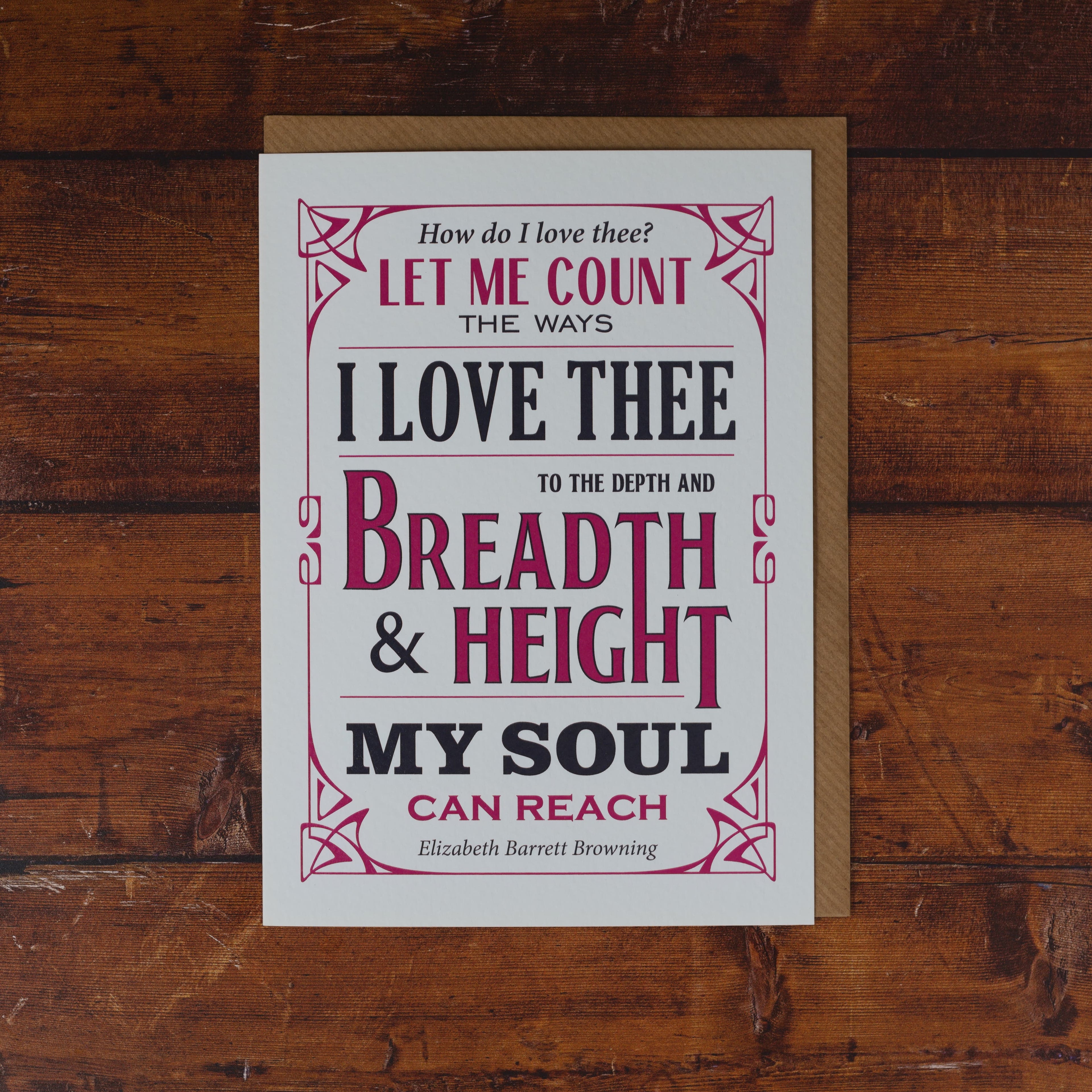 Poetry Pharmacy Card - Love